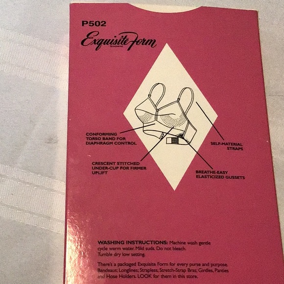 Exquisite Form brassieres size 42D style P502 white preowned in box never worn - Picture 7 of 7